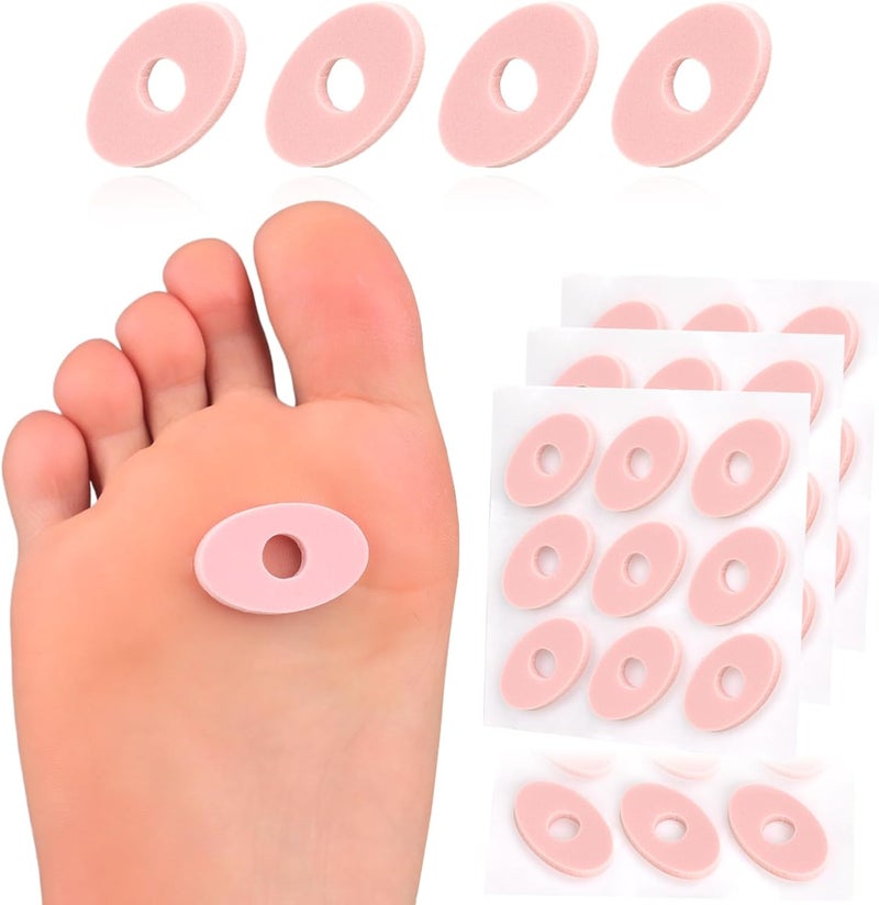 Decproch Callus Cushions, Oval Corn Pads, Foam Padding with Self-Stick Adhesive, Protects Toes, Foot and Heel from Rubbing and Friction, Pain Relief from Calluses, Corns, Blisters (45 Count) - Image 1